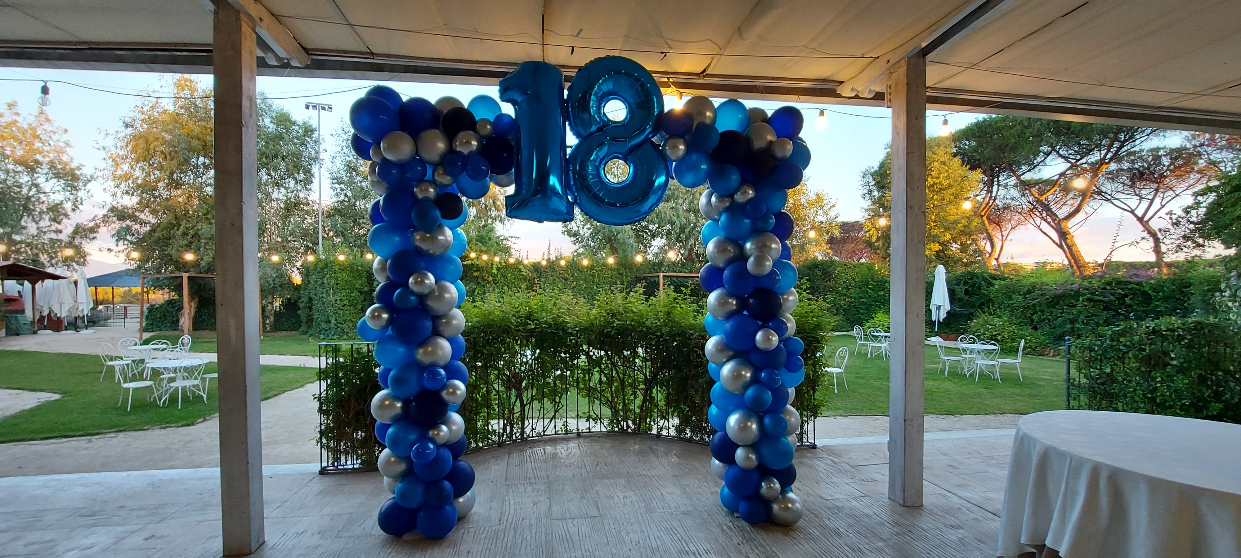 Allestimento 18 anni palloncini